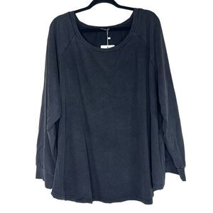 NEW Bloomchic Charcoal Grey Long Sleeve Tee 3X